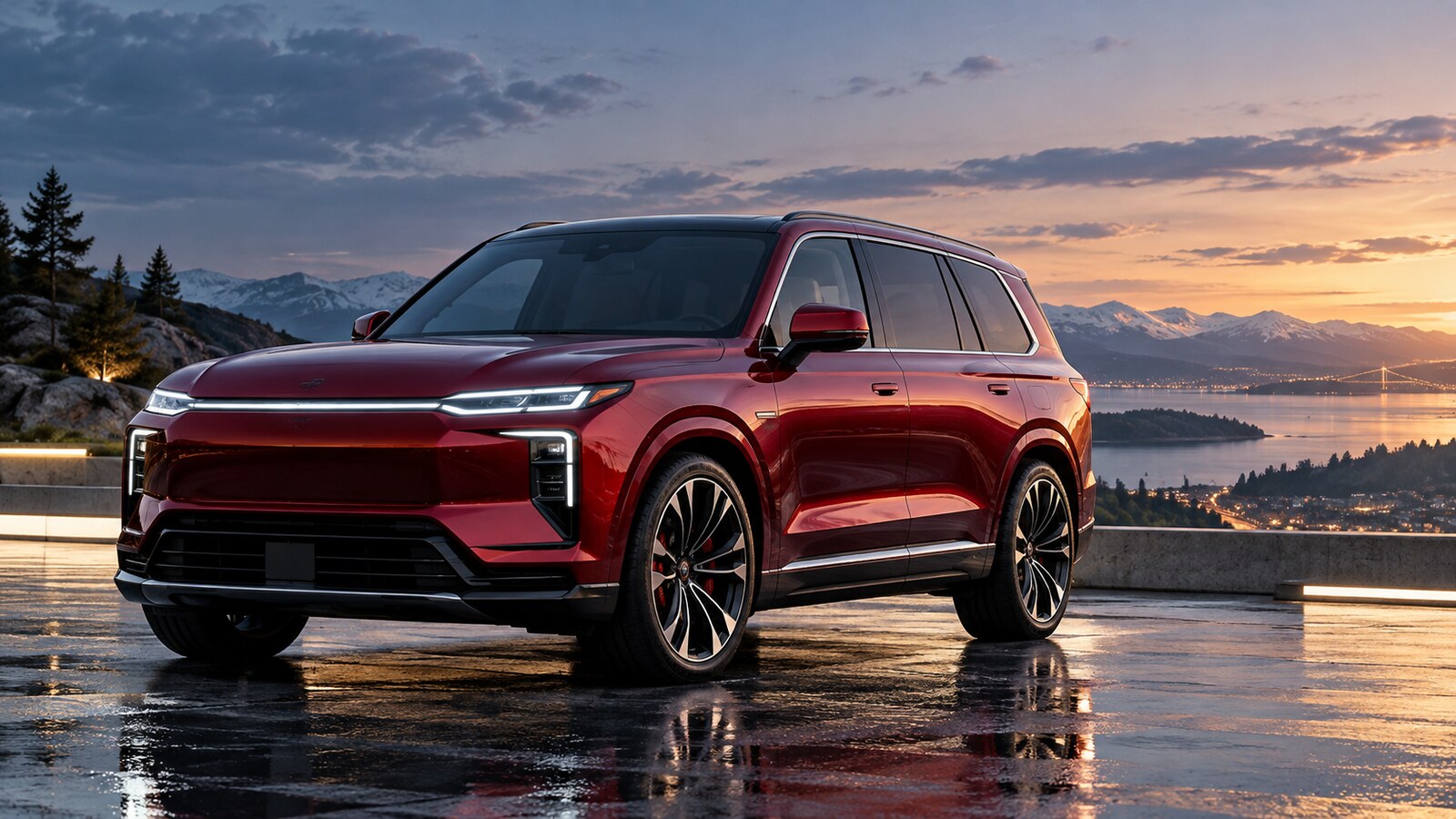 Ілюстративне зображення преміального SUV до матеріалу про Zeekr 8X і Volvo EX90