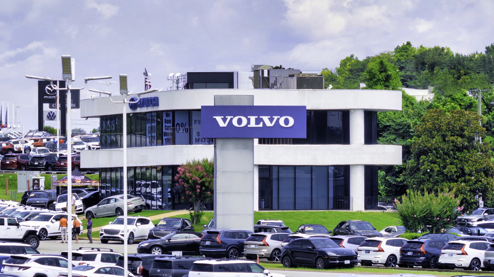 A Volvo car dealership in Chattanooga, Tennessee